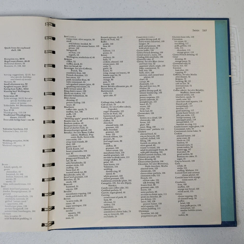 Betty‎ Crocker Hostess Cookbook 1972 Fifth Printing Spiral Hardcover